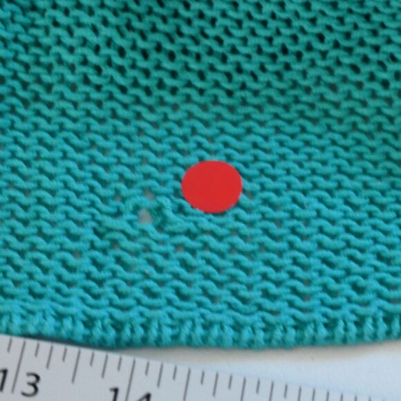 Wooden Ships Tunic Pullover Sweater Womens Small Green Open Knit Cotton Blend - Picture 8 of 9